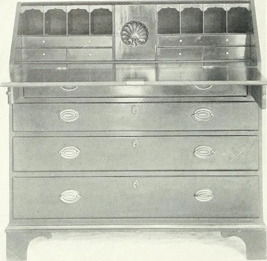 An illustration from Illustrated catalogue of a notable collection of beautiful English furniture of the XVII and XVIII centuries, 1910, leaf 137