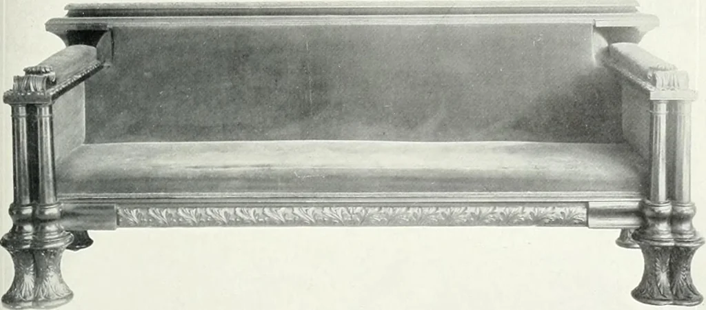 An illustration from Illustrated catalogue of a notable collection of beautiful English furniture of the XVII and XVIII centuries, 1910, leaf 138