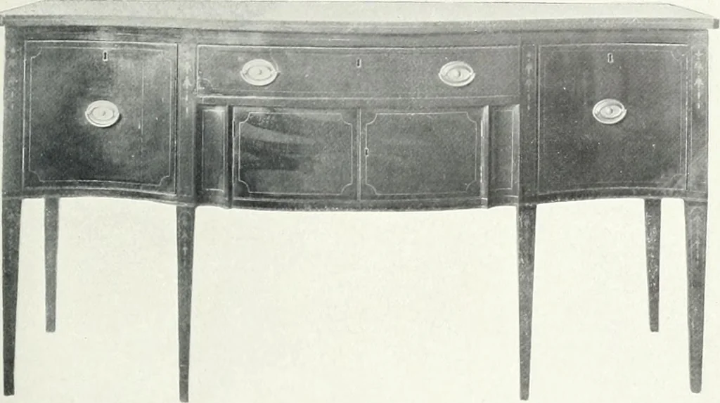 An illustration from Illustrated catalogue of a notable collection of beautiful English furniture of the XVII and XVIII centuries, 1910, leaf 140