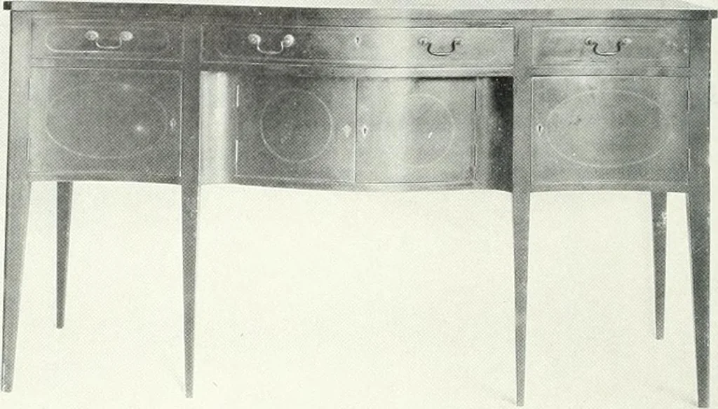 An illustration from Illustrated catalogue of a notable collection of beautiful English furniture of the XVII and XVIII centuries, 1910, leaf 141