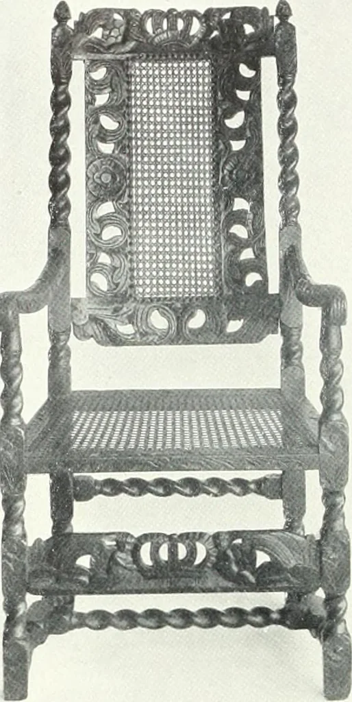 An illustration from Illustrated catalogue of a notable collection of beautiful English furniture of the XVII and XVIII centuries, 1910, leaf 151