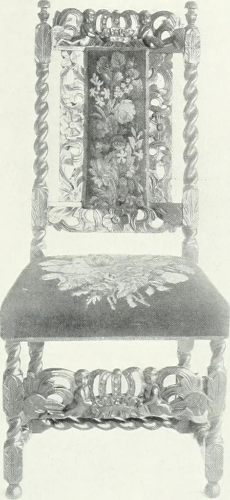 An illustration from Illustrated catalogue of a notable collection of beautiful English furniture of the XVII and XVIII centuries, 1910, leaf 152