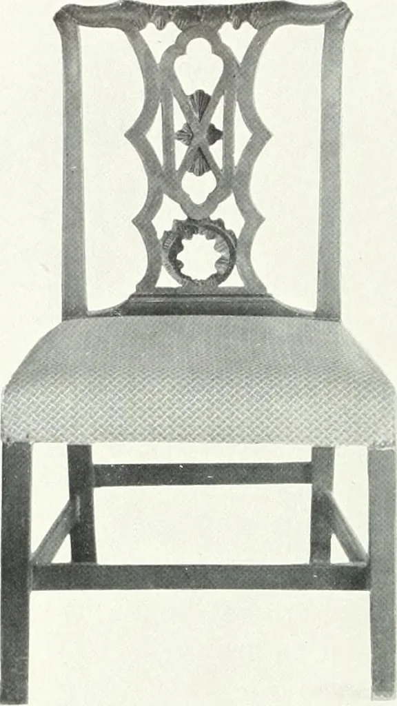 An illustration from Illustrated catalogue of a notable collection of beautiful English furniture of the XVII and XVIII centuries, 1910, leaf 179