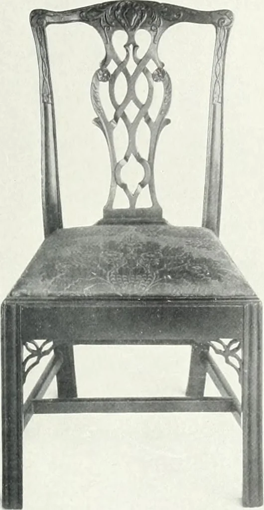 An illustration from Illustrated catalogue of a notable collection of beautiful English furniture of the XVII and XVIII centuries, 1910, leaf 180