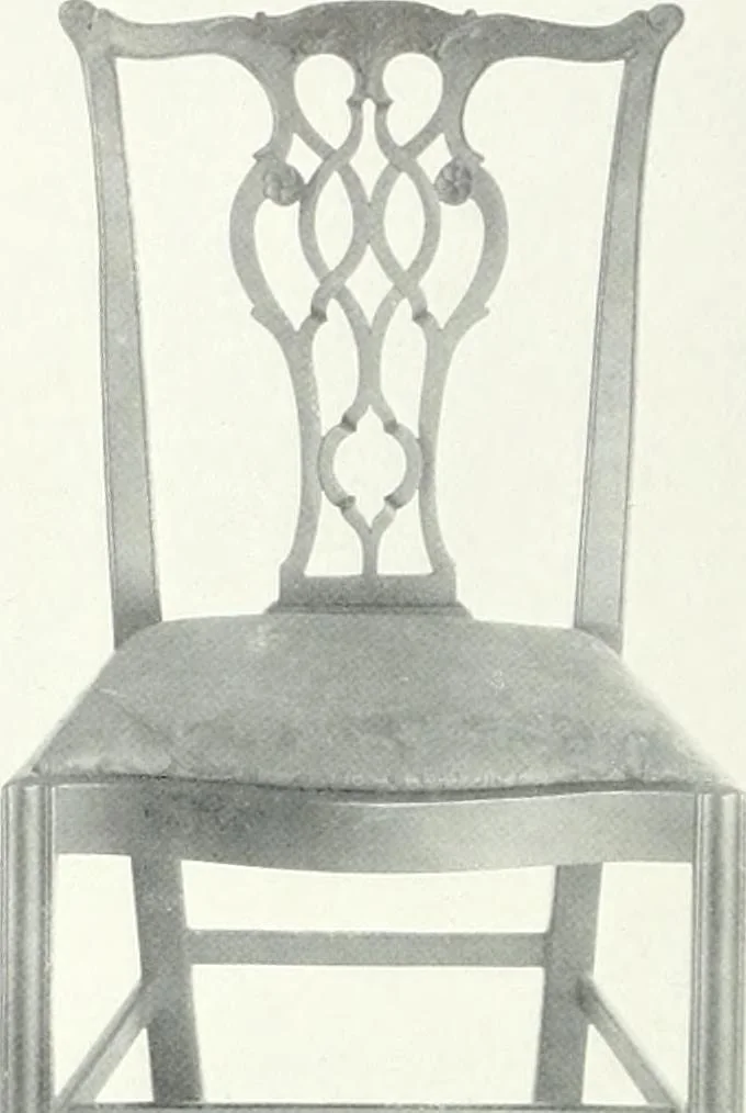 An illustration from Illustrated catalogue of a notable collection of beautiful English furniture of the XVII and XVIII centuries, 1910, leaf 181