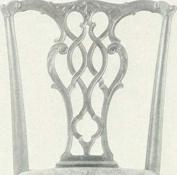 An illustration from Illustrated catalogue of a notable collection of beautiful English furniture of the XVII and XVIII centuries, 1910, leaf 183