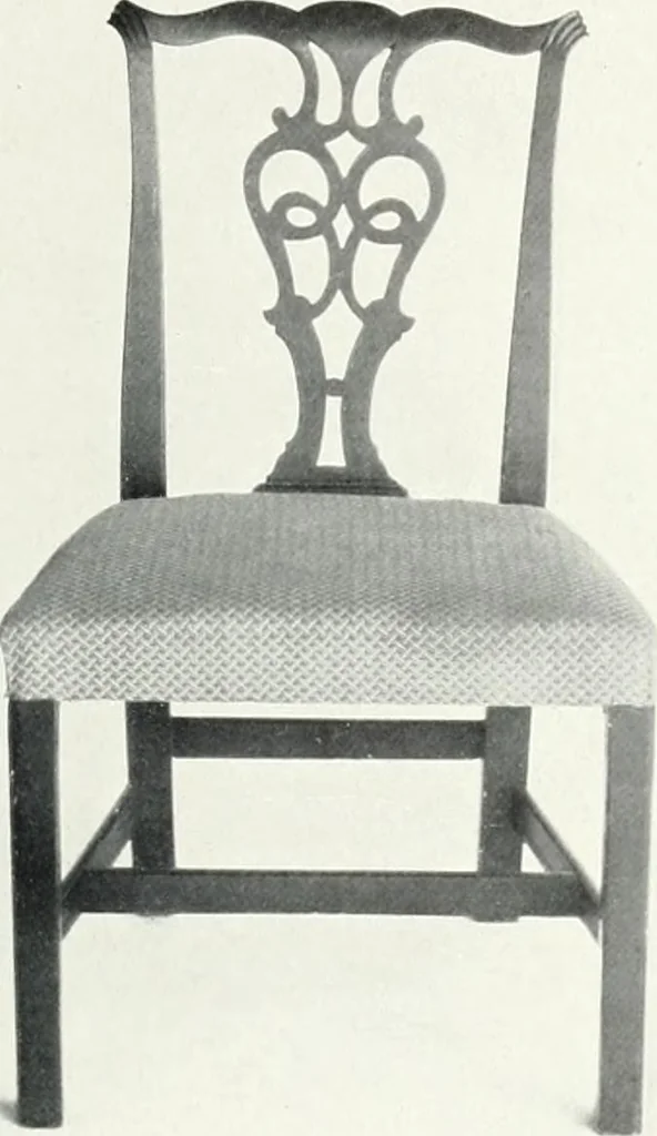 An illustration from Illustrated catalogue of a notable collection of beautiful English furniture of the XVII and XVIII centuries, 1910, leaf 184