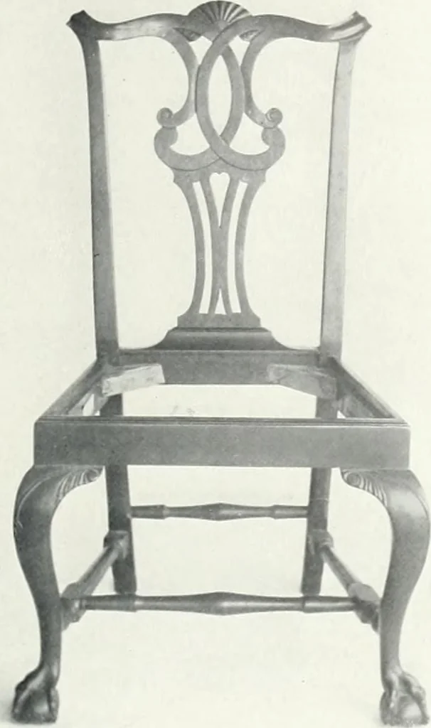 An illustration from Illustrated catalogue of a notable collection of beautiful English furniture of the XVII and XVIII centuries, 1910, leaf 188