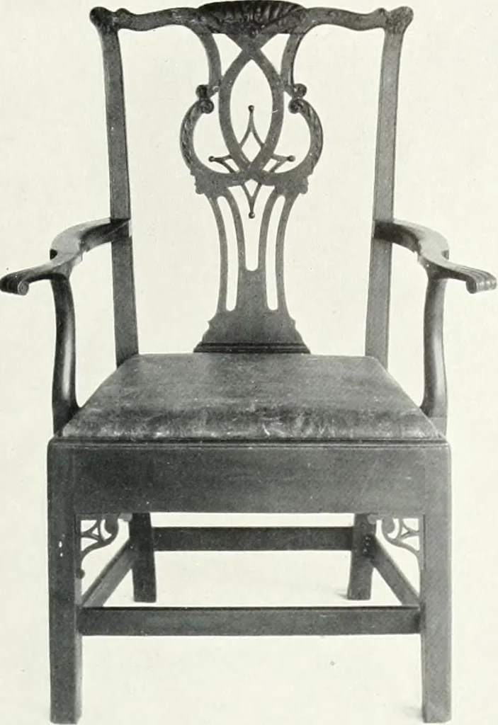 An illustration from Illustrated catalogue of a notable collection of beautiful English furniture of the XVII and XVIII centuries, 1910, leaf 194