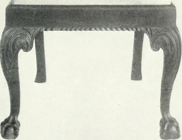 An illustration from Illustrated catalogue of a notable collection of beautiful English furniture of the XVII and XVIII centuries, 1910, leaf 200