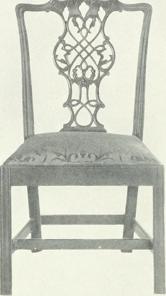 An illustration from Illustrated catalogue of a notable collection of beautiful English furniture of the XVII and XVIII centuries, 1910, leaf 205