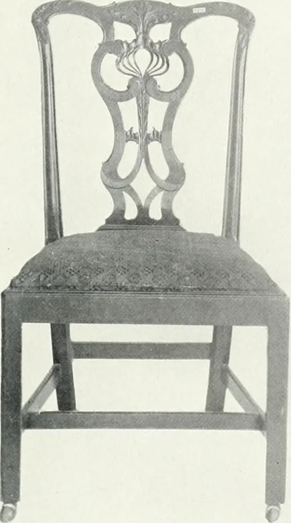 An illustration from Illustrated catalogue of a notable collection of beautiful English furniture of the XVII and XVIII centuries, 1910, leaf 208