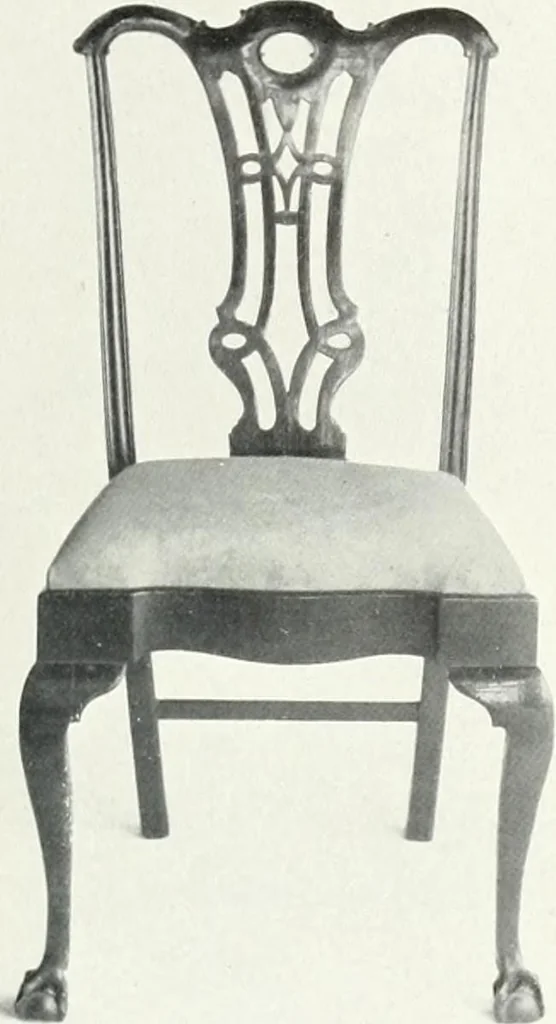 An illustration from Illustrated catalogue of a notable collection of beautiful English furniture of the XVII and XVIII centuries, 1910, leaf 210