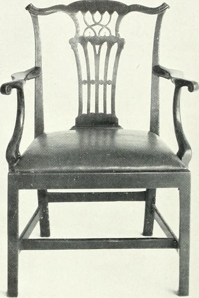 An illustration from Illustrated catalogue of a notable collection of beautiful English furniture of the XVII and XVIII centuries, 1910, leaf 213