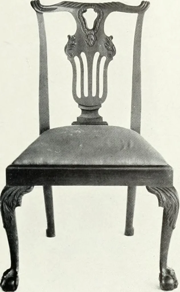 An illustration from Illustrated catalogue of a notable collection of beautiful English furniture of the XVII and XVIII centuries, 1910, leaf 214