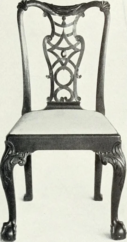 An illustration from Illustrated catalogue of a notable collection of beautiful English furniture of the XVII and XVIII centuries, 1910, leaf 220