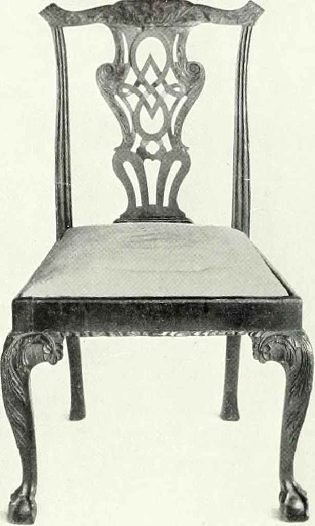 An illustration from Illustrated catalogue of a notable collection of beautiful English furniture of the XVII and XVIII centuries, 1910, leaf 221