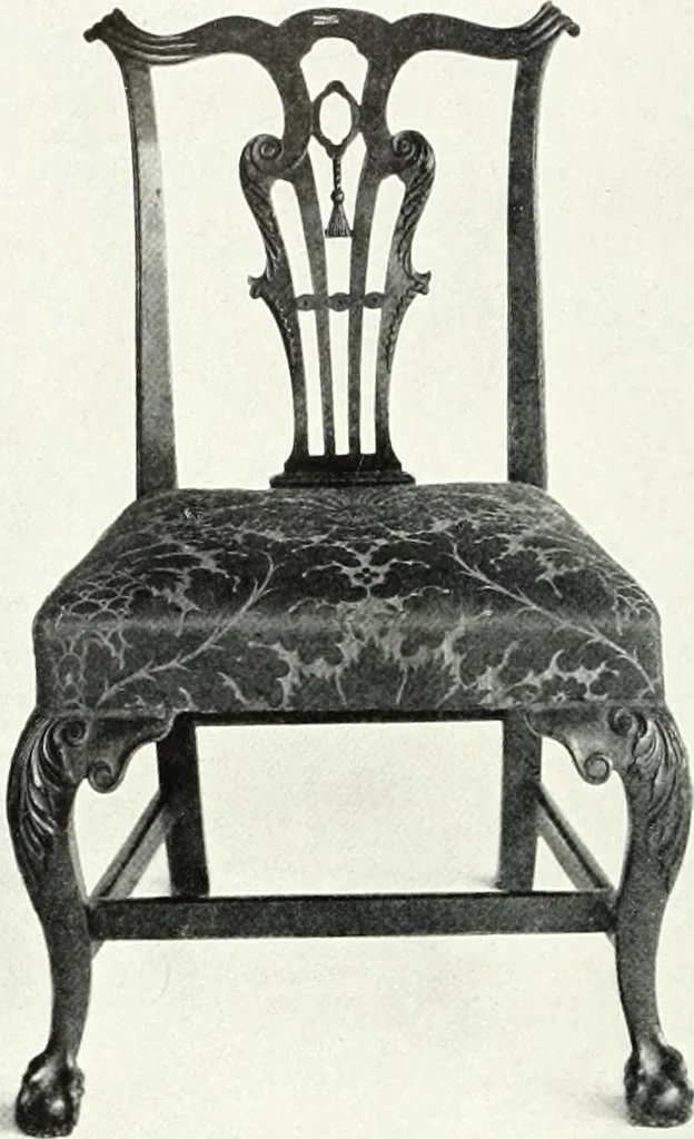 An illustration from Illustrated catalogue of a notable collection of beautiful English furniture of the XVII and XVIII centuries, 1910, leaf 223