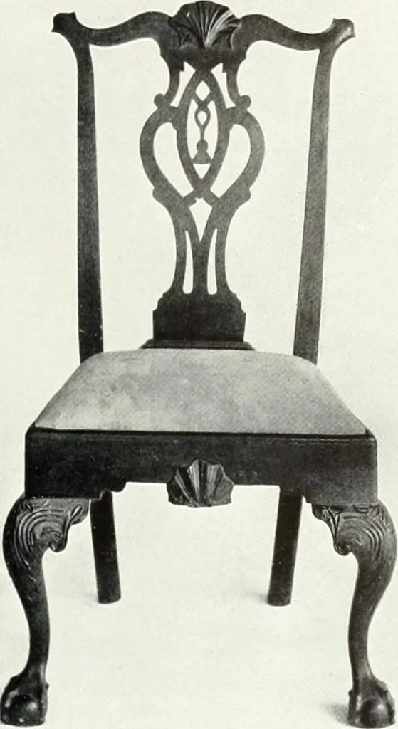 An illustration from Illustrated catalogue of a notable collection of beautiful English furniture of the XVII and XVIII centuries, 1910, leaf 224
