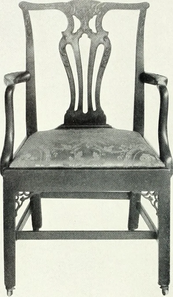 An illustration from Illustrated catalogue of a notable collection of beautiful English furniture of the XVII and XVIII centuries, 1910, leaf 227