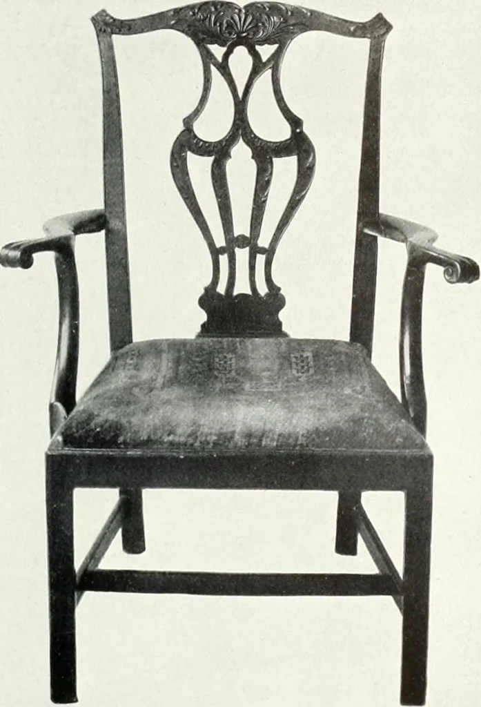 An illustration from Illustrated catalogue of a notable collection of beautiful English furniture of the XVII and XVIII centuries, 1910, leaf 228