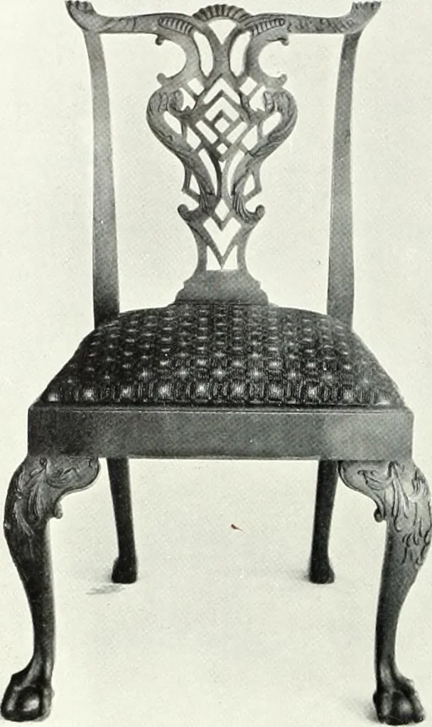 An illustration from Illustrated catalogue of a notable collection of beautiful English furniture of the XVII and XVIII centuries, 1910, leaf 229