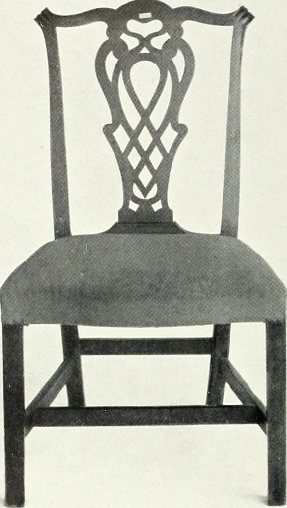 An illustration from Illustrated catalogue of a notable collection of beautiful English furniture of the XVII and XVIII centuries, 1910, leaf 233