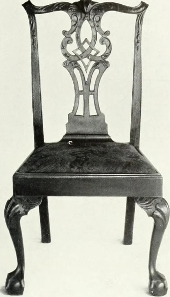 An illustration from Illustrated catalogue of a notable collection of beautiful English furniture of the XVII and XVIII centuries, 1910, leaf 234