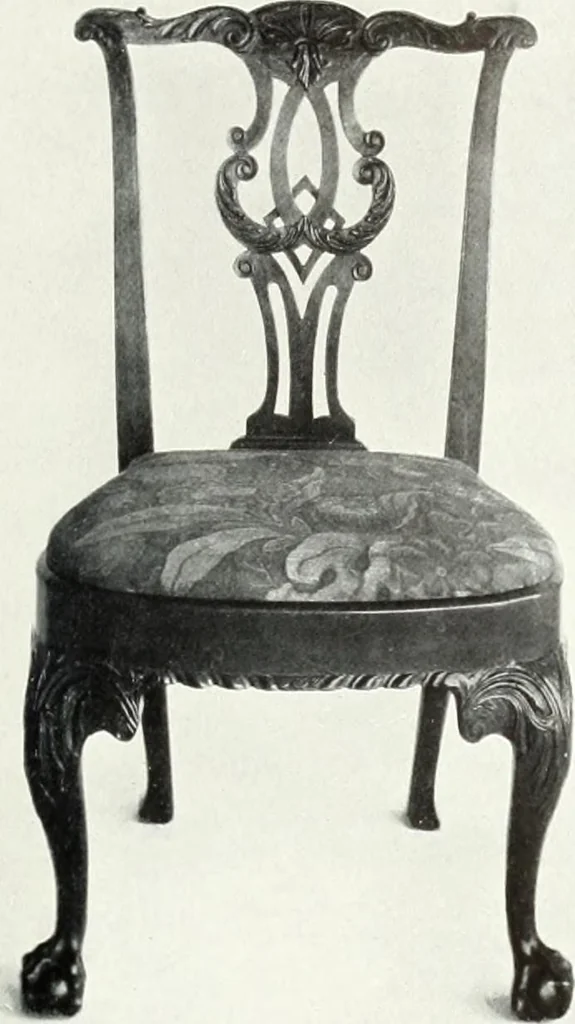 An illustration from Illustrated catalogue of a notable collection of beautiful English furniture of the XVII and XVIII centuries, 1910, leaf 236
