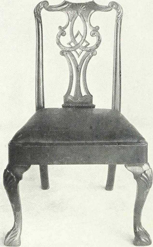 An illustration from Illustrated catalogue of a notable collection of beautiful English furniture of the XVII and XVIII centuries, 1910, leaf 237
