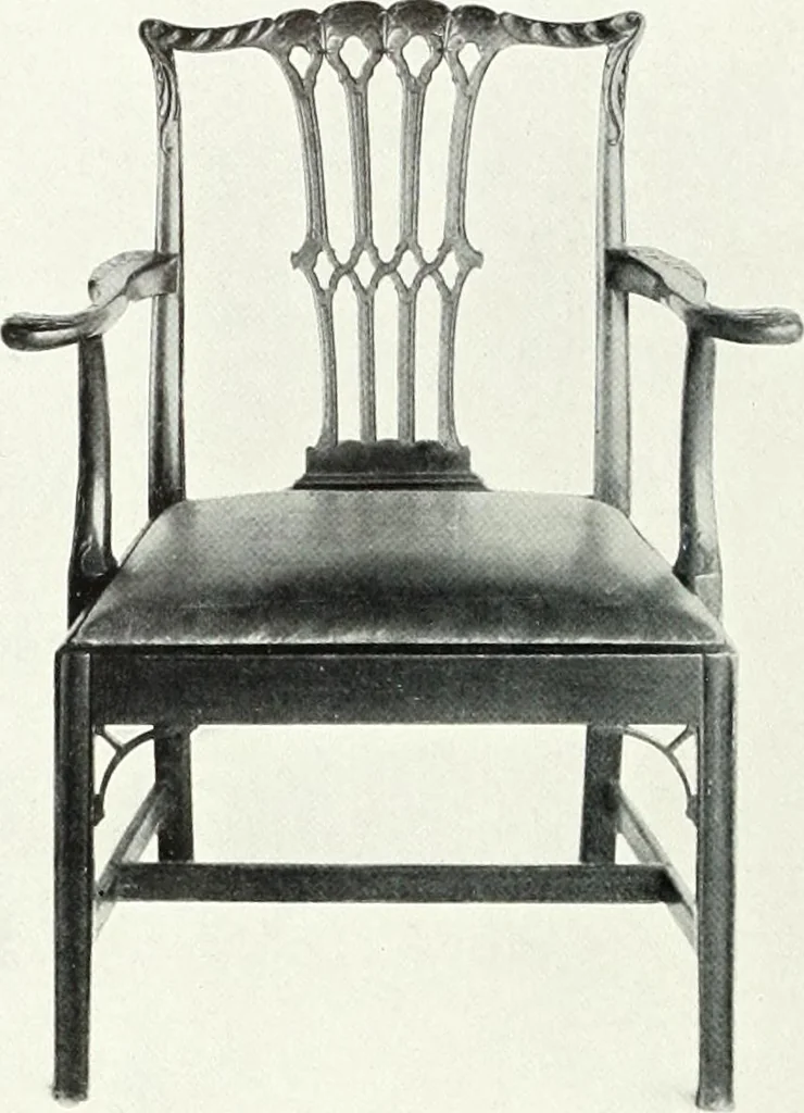 An illustration from Illustrated catalogue of a notable collection of beautiful English furniture of the XVII and XVIII centuries, 1910, leaf 239