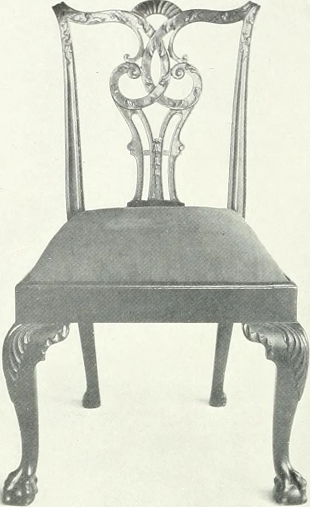 An illustration from Illustrated catalogue of a notable collection of beautiful English furniture of the XVII and XVIII centuries, 1910, leaf 247