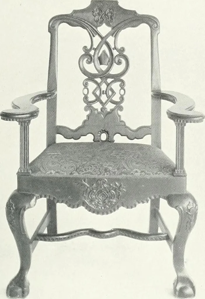 An illustration from Illustrated catalogue of a notable collection of beautiful English furniture of the XVII and XVIII centuries, 1910, leaf 248