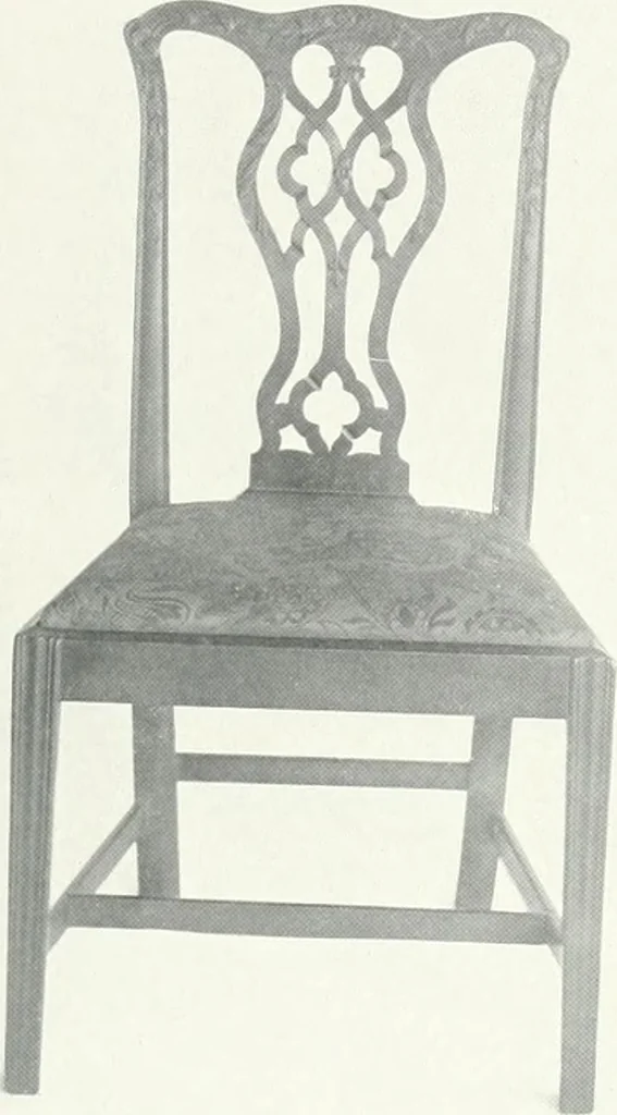 An illustration from Illustrated catalogue of a notable collection of beautiful English furniture of the XVII and XVIII centuries, 1910, leaf 254