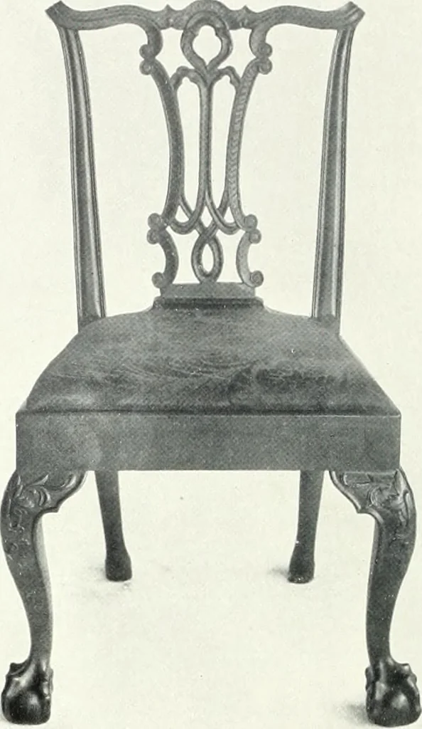 An illustration from Illustrated catalogue of a notable collection of beautiful English furniture of the XVII and XVIII centuries, 1910, leaf 255