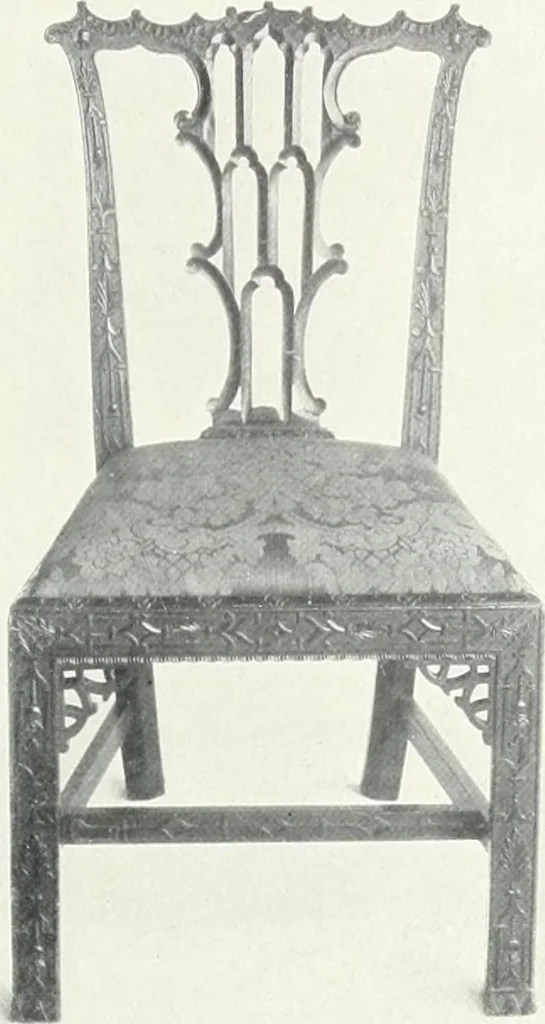 An illustration from Illustrated catalogue of a notable collection of beautiful English furniture of the XVII and XVIII centuries, 1910, leaf 256