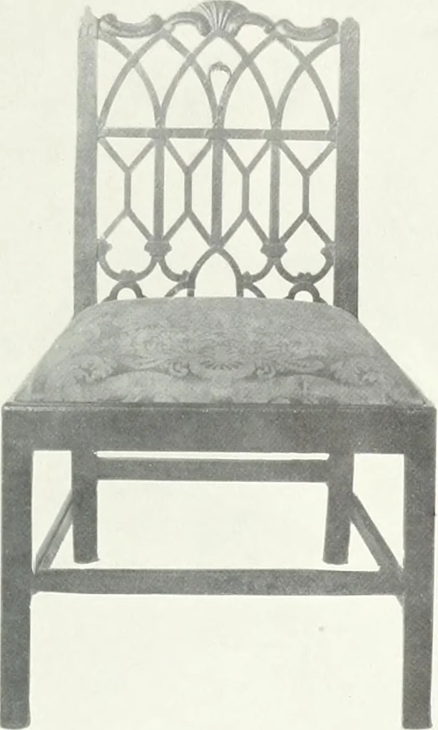 An illustration from Illustrated catalogue of a notable collection of beautiful English furniture of the XVII and XVIII centuries, 1910, leaf 262