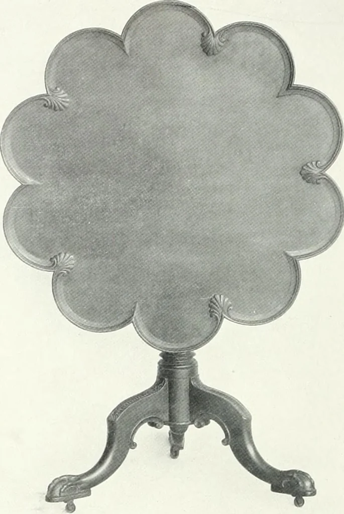 An illustration from Illustrated catalogue of a notable collection of beautiful English furniture of the XVII and XVIII centuries, 1910, leaf 269