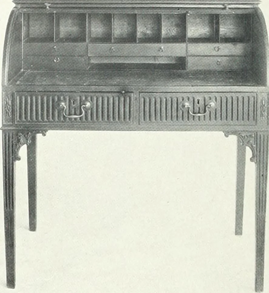An illustration from Illustrated catalogue of a notable collection of beautiful English furniture of the XVII and XVIII centuries, 1910, leaf 271