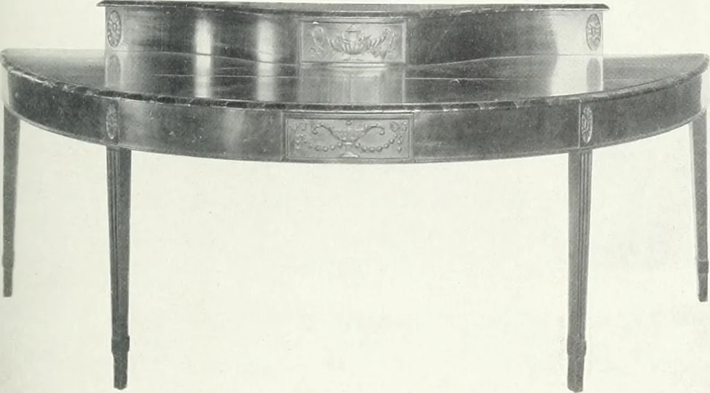 An illustration from Illustrated catalogue of a notable collection of beautiful English furniture of the XVII and XVIII centuries, 1910, leaf 276