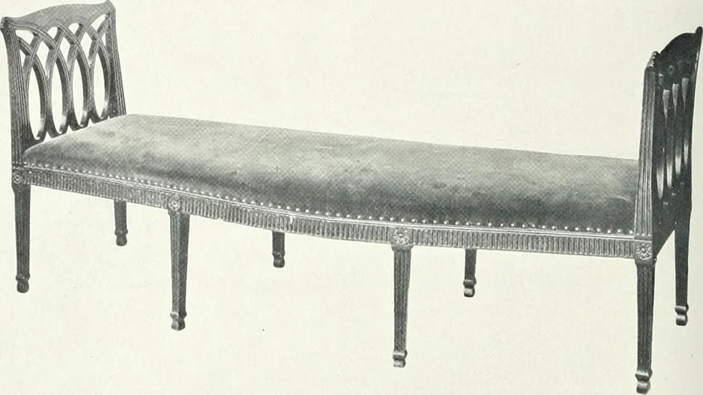 An illustration from Illustrated catalogue of a notable collection of beautiful English furniture of the XVII and XVIII centuries, 1910, leaf 279