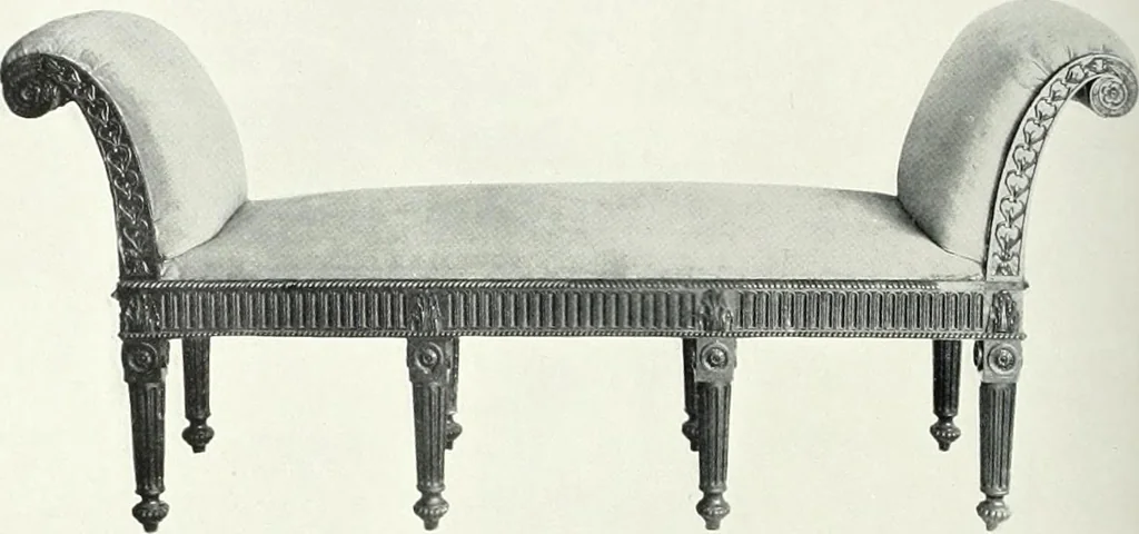 An illustration from Illustrated catalogue of a notable collection of beautiful English furniture of the XVII and XVIII centuries, 1910, leaf 281