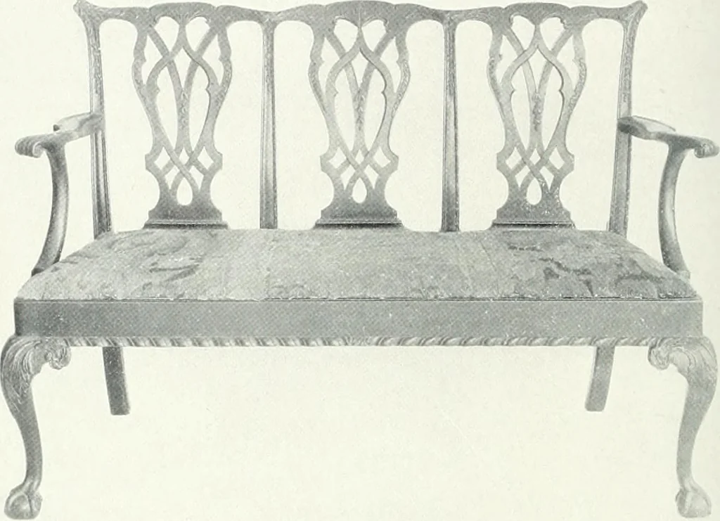 An illustration from Illustrated catalogue of a notable collection of beautiful English furniture of the XVII and XVIII centuries, 1910, leaf 283