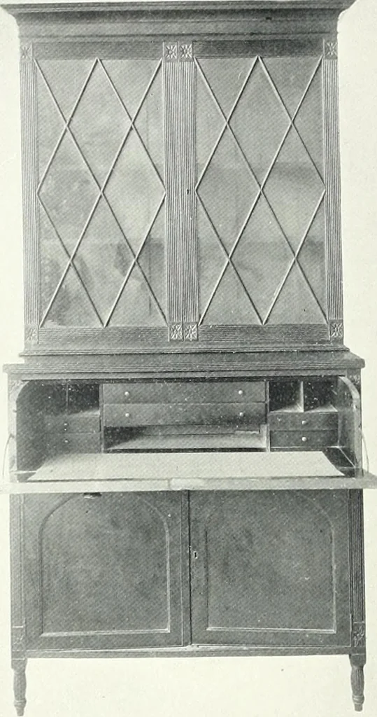 An illustration from Illustrated catalogue of a notable collection of beautiful English furniture of the XVII and XVIII centuries, 1910, leaf 295