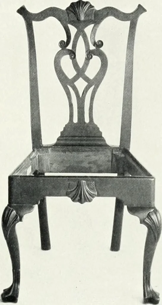 An illustration from Illustrated catalogue of a notable collection of beautiful English furniture of the XVII and XVIII centuries, 1910, leaf 300