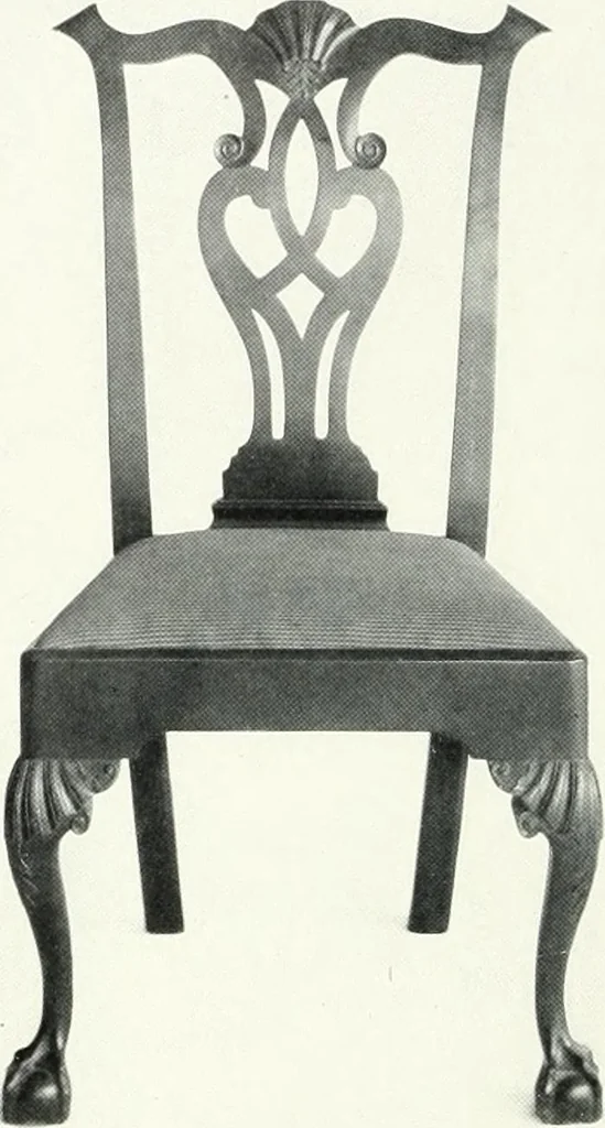 An illustration from Illustrated catalogue of a notable collection of beautiful English furniture of the XVII and XVIII centuries, 1910, leaf 301