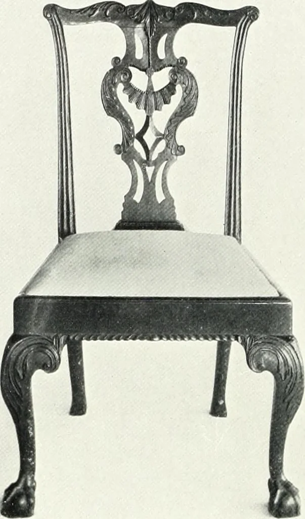 An illustration from Illustrated catalogue of a notable collection of beautiful English furniture of the XVII and XVIII centuries, 1910, leaf 303