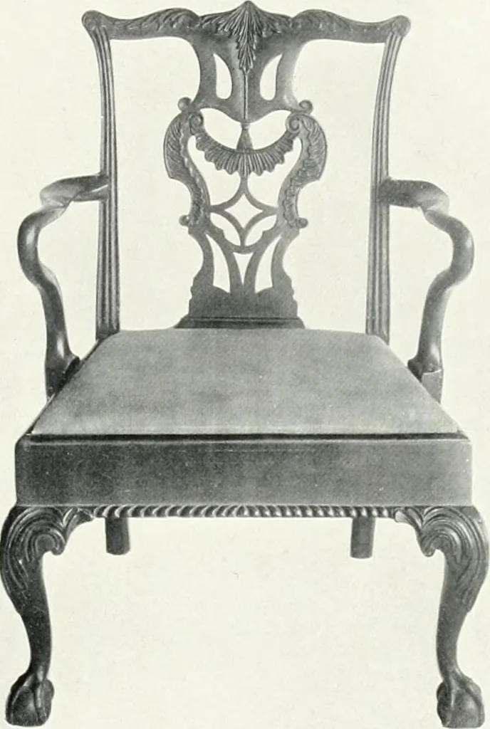 An illustration from Illustrated catalogue of a notable collection of beautiful English furniture of the XVII and XVIII centuries, 1910, leaf 306
