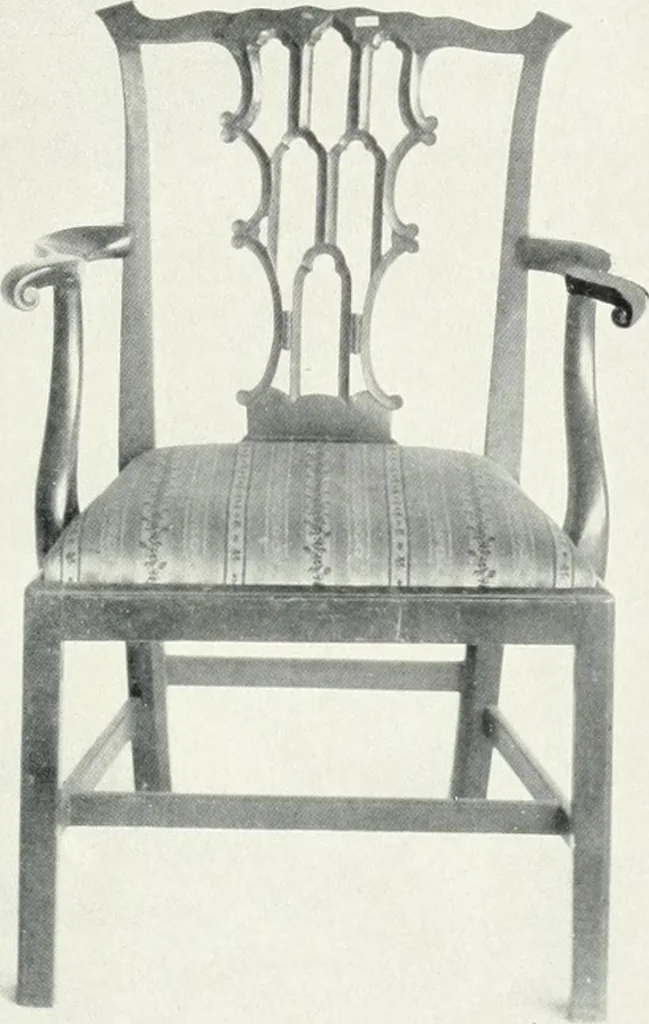 An illustration from Illustrated catalogue of a notable collection of beautiful English furniture of the XVII and XVIII centuries, 1910, leaf 314