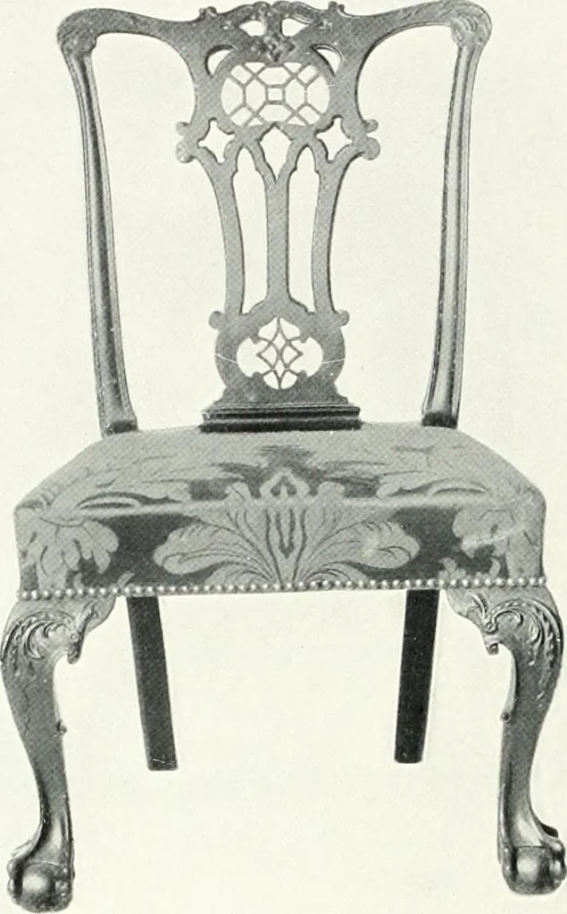 An illustration from Illustrated catalogue of a notable collection of beautiful English furniture of the XVII and XVIII centuries, 1910, leaf 315